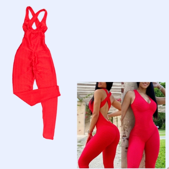 Pants - Super Sexy Anti-Cellulite Woman Jumpsuit, Blue Tie Dyed.